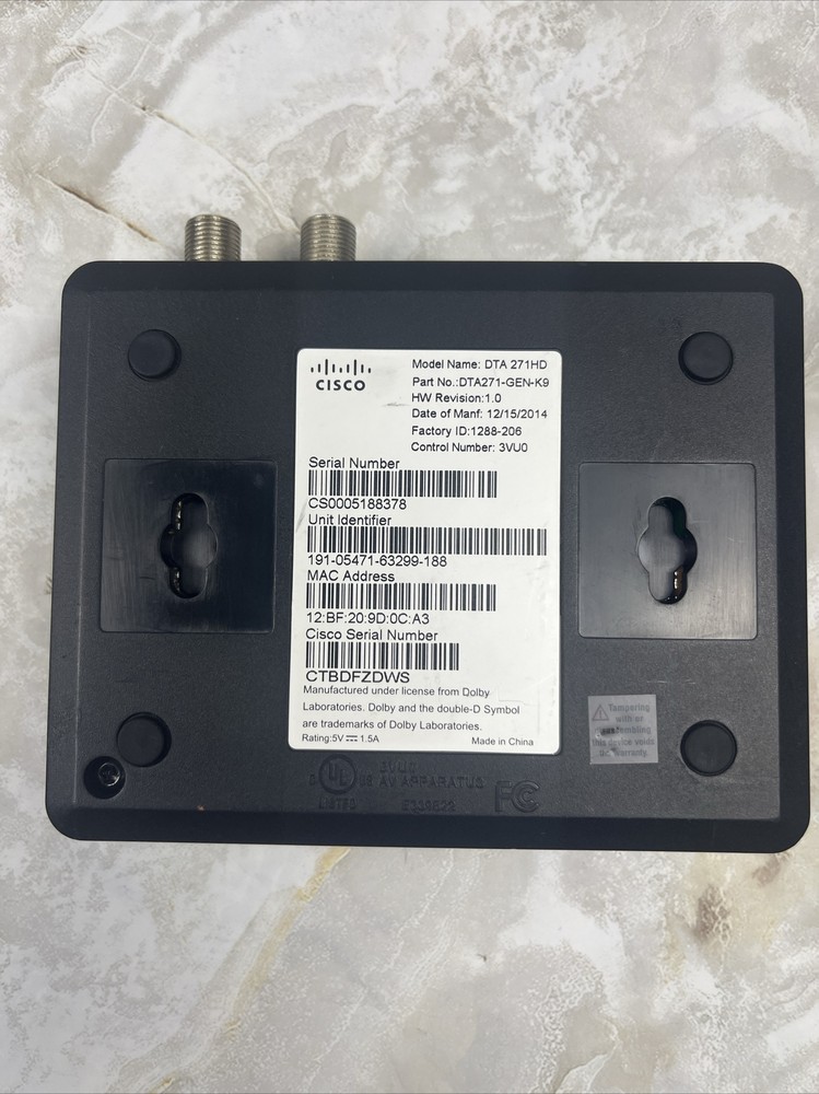 Cisco HD Digital Transport Adapter DTA 271HD