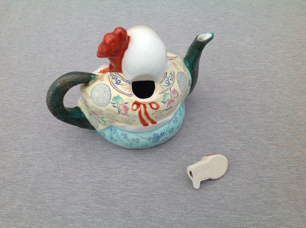 Chinese Man Figural Teapot
