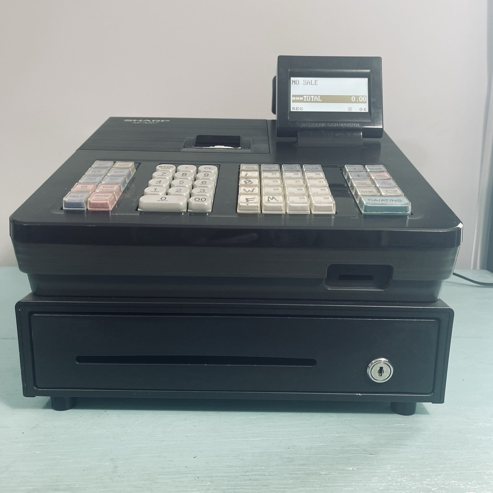 Sharp XE-A207 Control System Electronic Cash Register Tested Works No Key