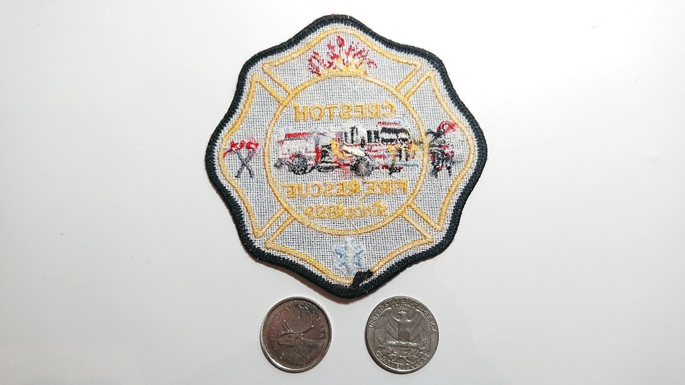 Creston Fire Rescue British Columbia Patch Badge Crest