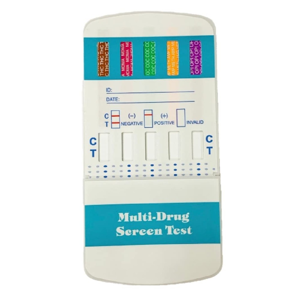 10 Panel Dip Drug Testing Kit, Test for 10 Different Drugs. (1)