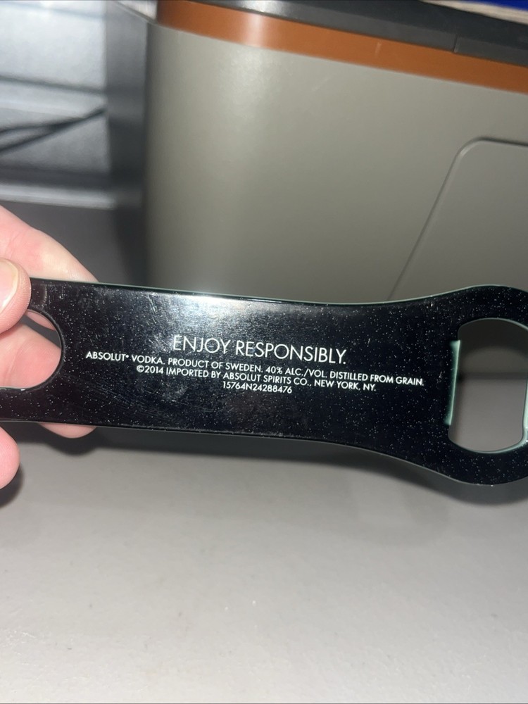 Absolut Vodka Black Bottle Opener