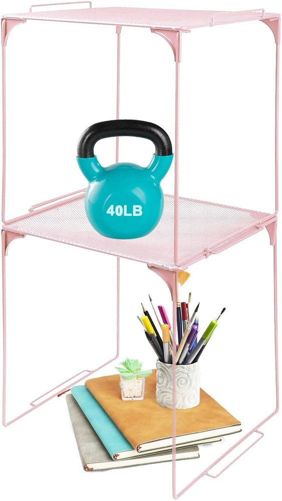 Locker Organizer Shelf Stackable Extra Tall Fits Standard Size School Lockers...