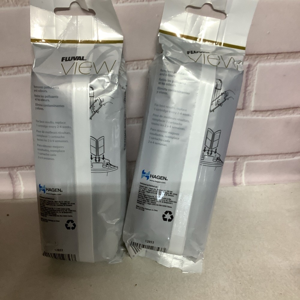 2 Fluval View Carbon+Zeolite Filter Cartridges