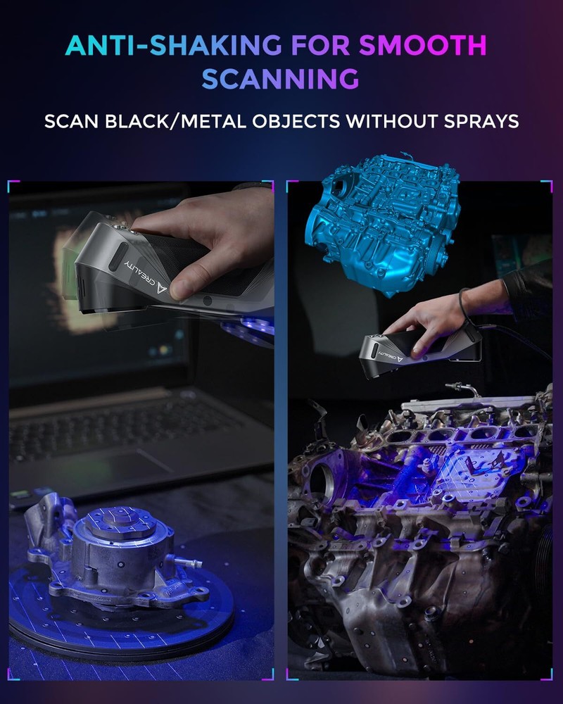 Creality CR-Scan Raptor Multiple-line Blue & NIR Consumer 3D Scanner for Printer
