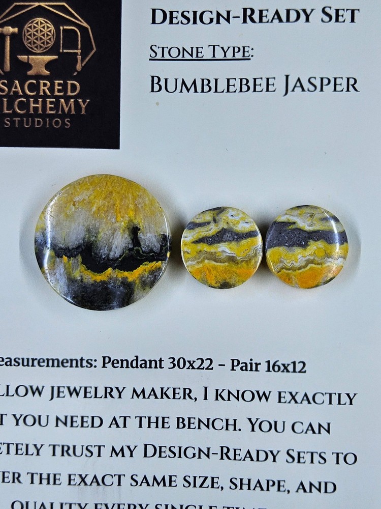 Circle Shape - Bumblebee Jasper - Design-Ready Set