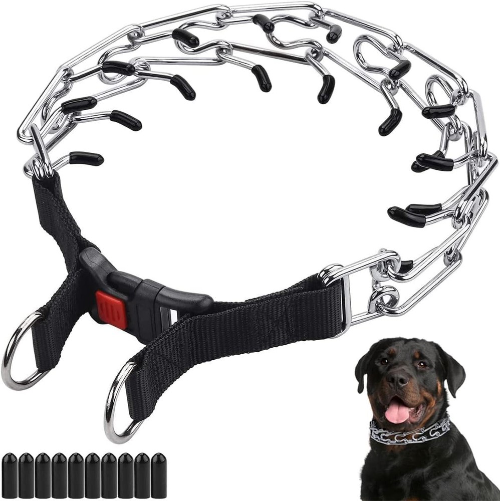 CBBPET Dog Prong Collar Adjustable Training Quick Release