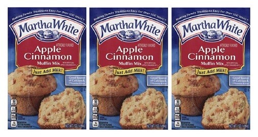 Martha White Apple Cinnamon Muffin Mix 3 Pack