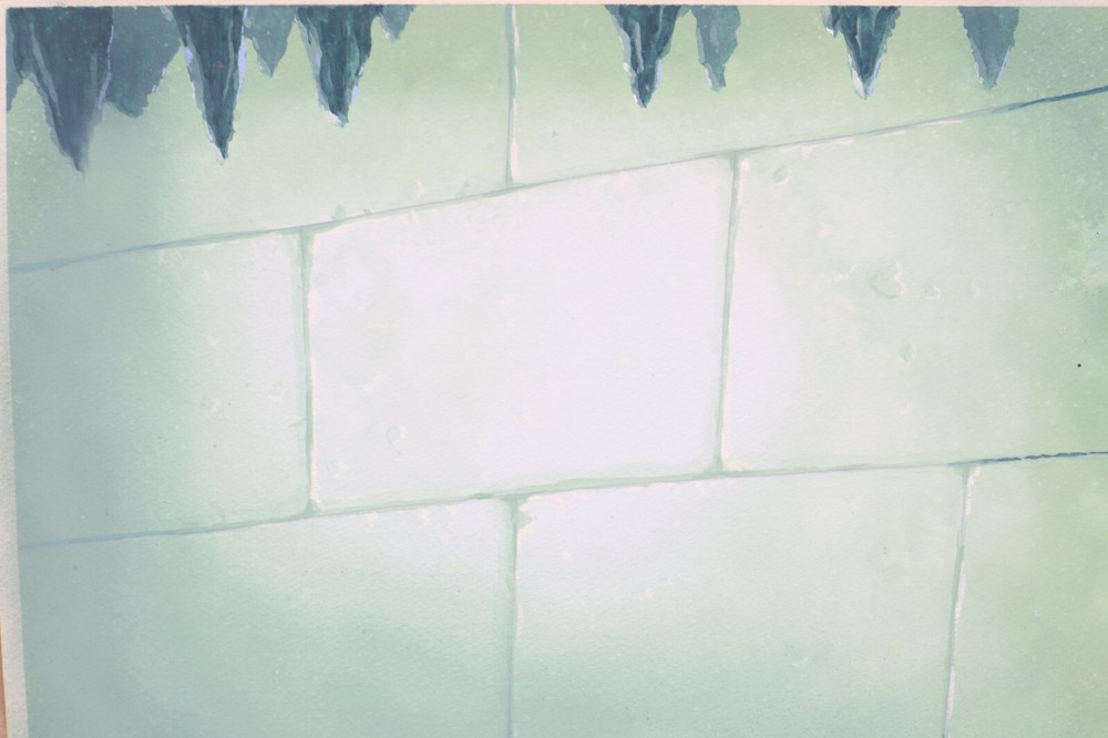 Original Hand Painted Animation Production Background (227-15)