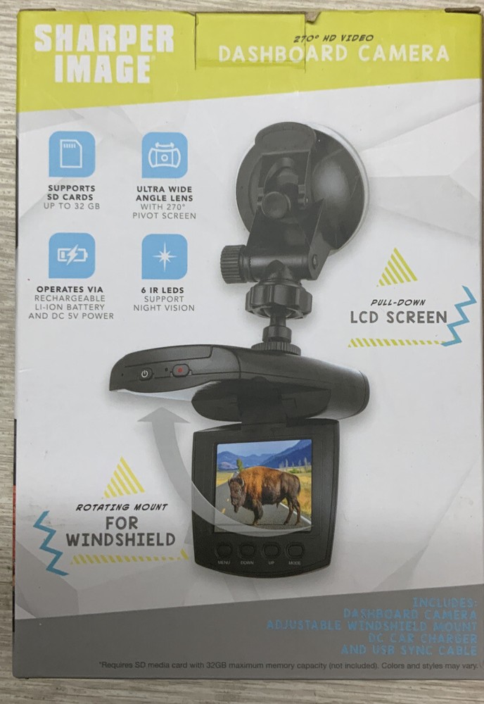 ✅ SHARPER IMAGE DASHBOARD CAMERA Hd Video