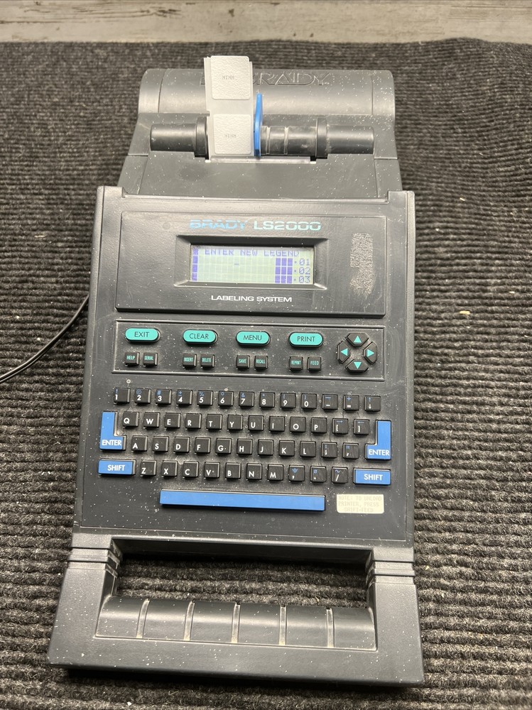 Used BRADY LS2000 Labeling System With case