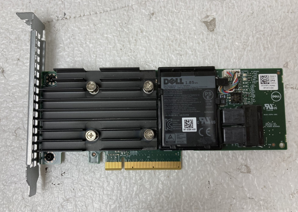 Dell PERC H740P 8Gb PCI-E RAID Controller 01M71J w/battery