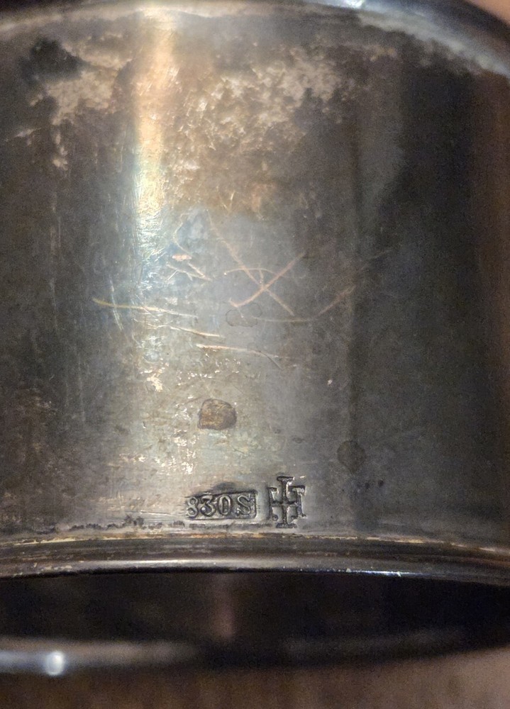 antique 830 silver napkin ring