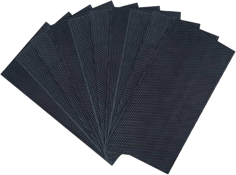 Hexagonal Beehive Foundation Sheets - 42.5x21.3cm, 12 units included