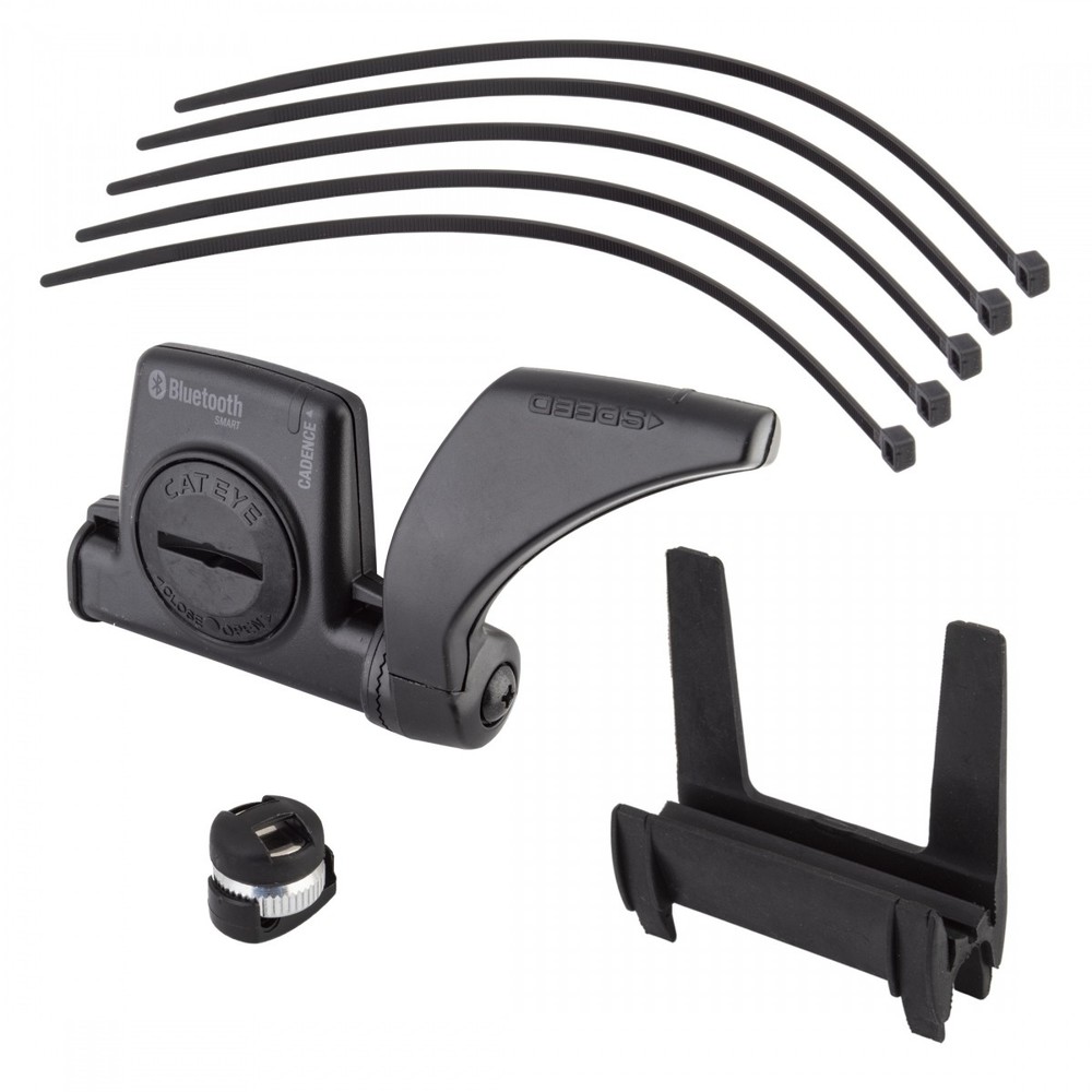 Cateye ISC-12 BLE Speed & Cadence Sensor for Strada Smart, Bluetooth 5.0