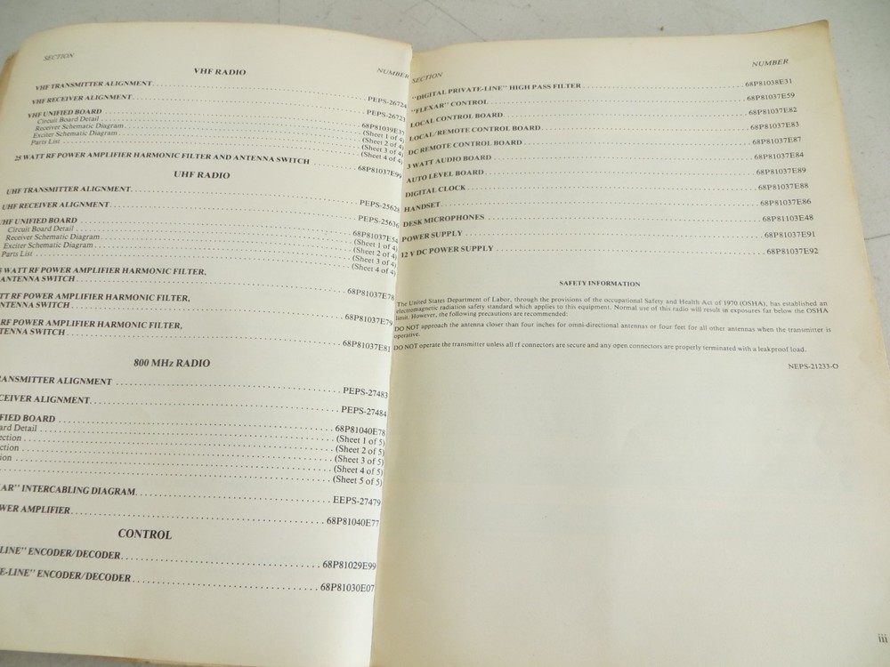 Motorola Flexar Base Station Instruction Manual 1978
