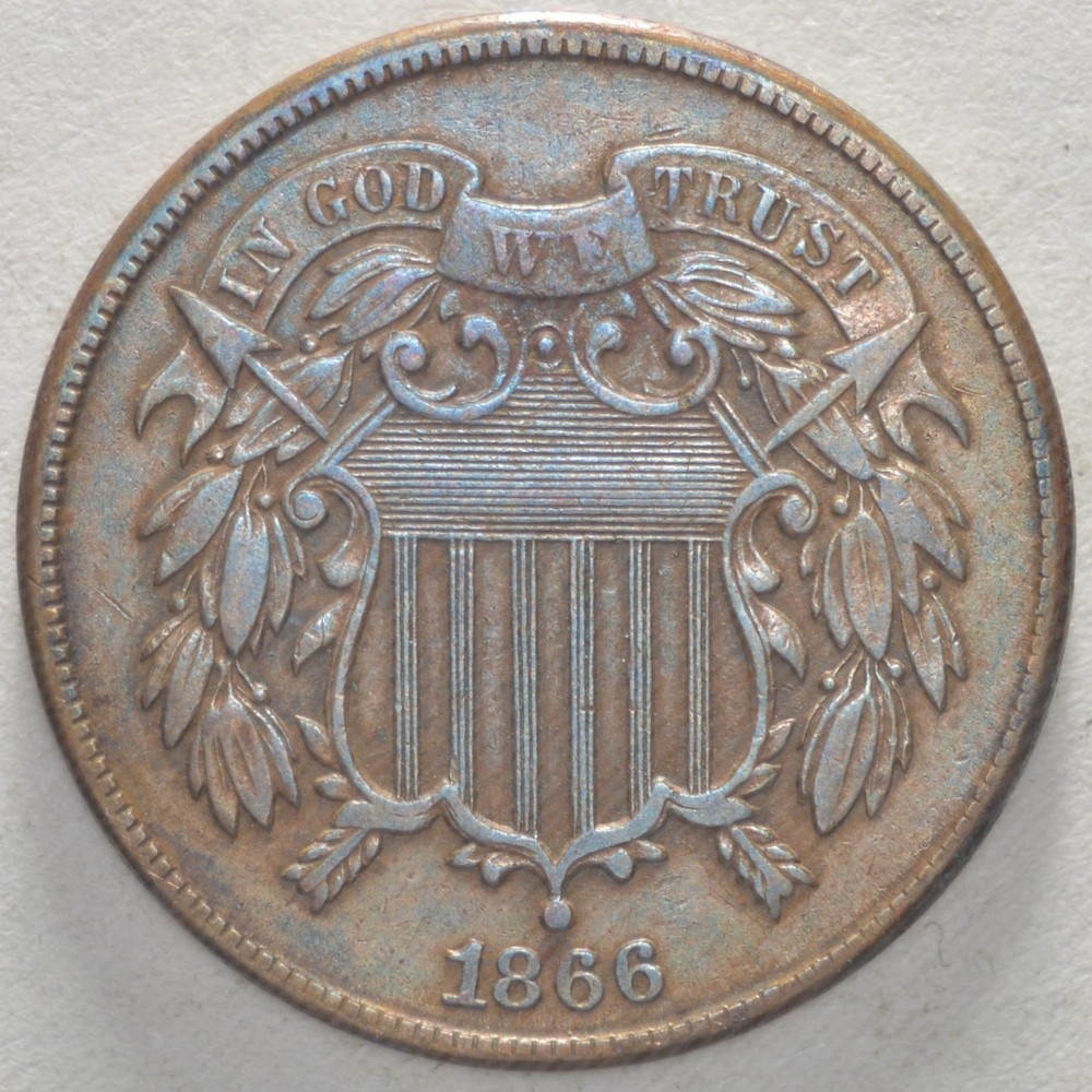 1866- 1864 2 Cent Piece
