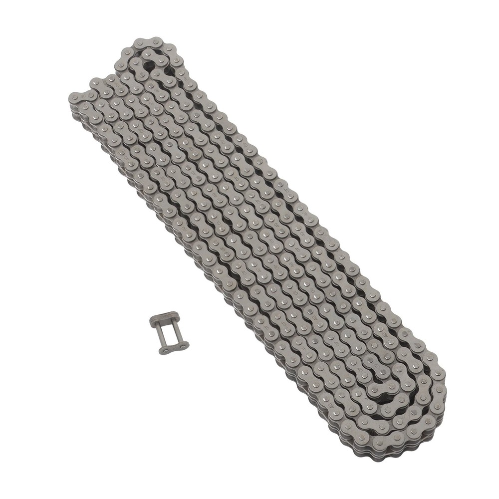 10 Feet #40-2 Double Strand Roller Chain Includes 2 Master Links