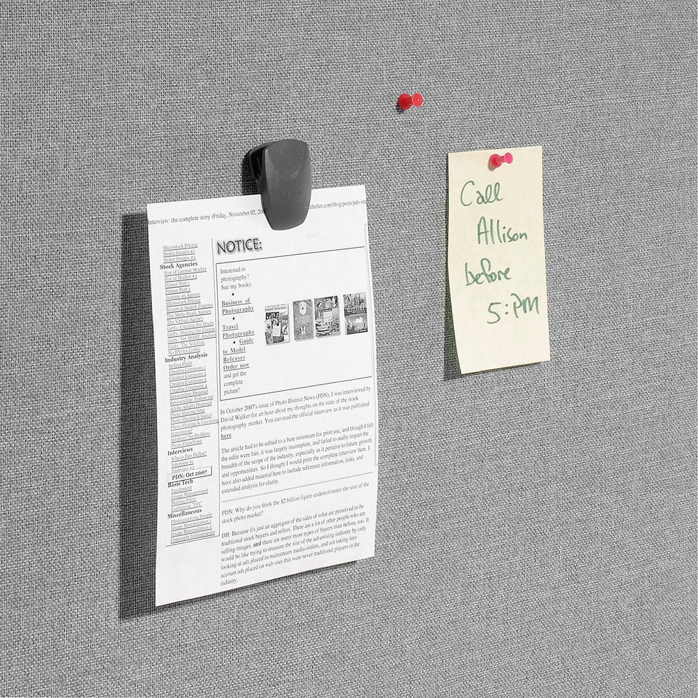 48-1/4"W x 45"H Mobile Office Partition Panel Gray