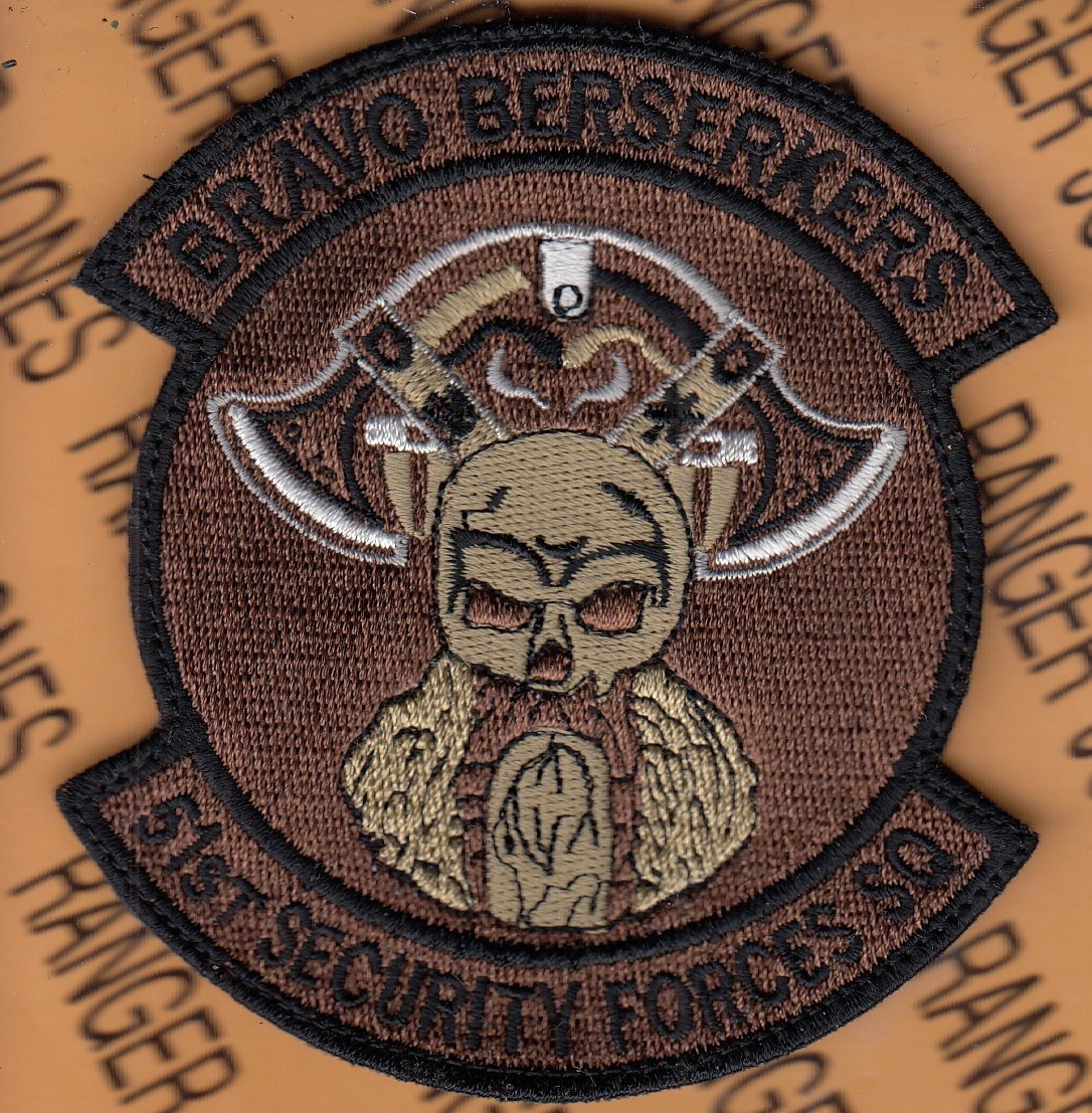 USAF Air Force Bravo Flt 51st Security Forces Sq SFS ~3.75" OCP w/ HOOK patch