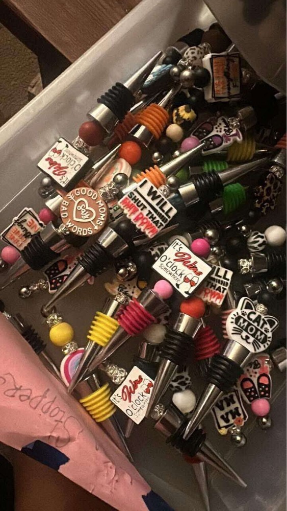 silicone beaded Wine Stoppers