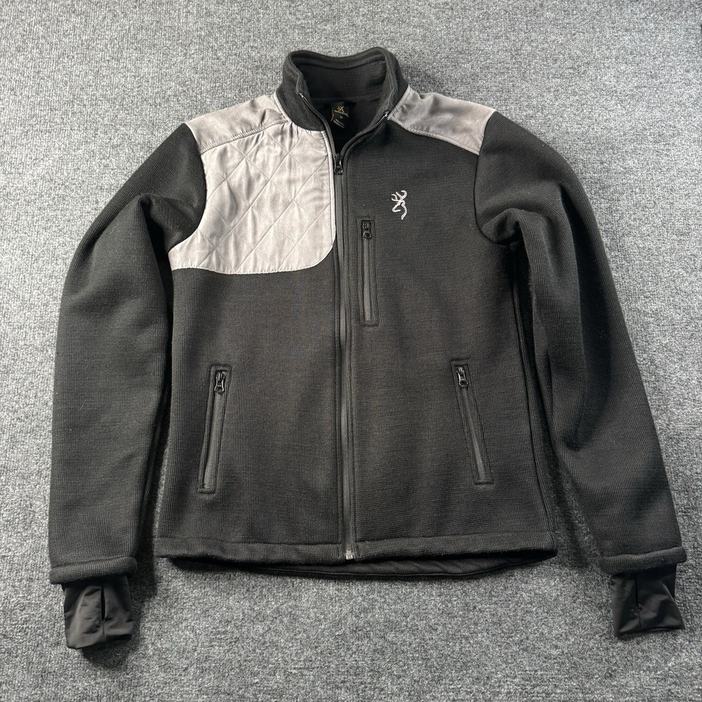 Browning Performance Field Jacket Small Gray Black Fill Zip