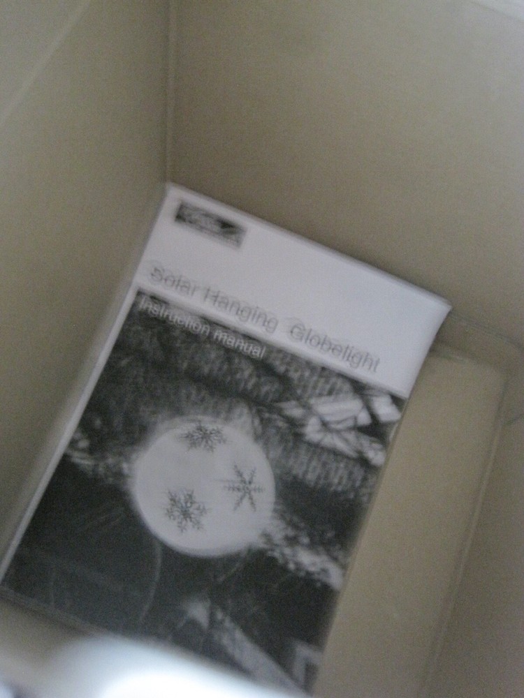 Magic Touch Holiday Solar Globe GUC