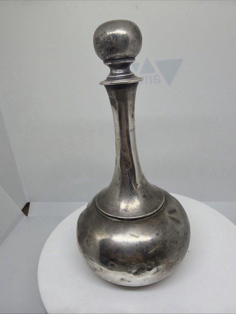 sterling silver decanter with five cups 261g