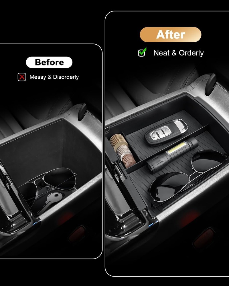 Double-Layer Center Console Organizer For 2025 Tucson Doule-Layer