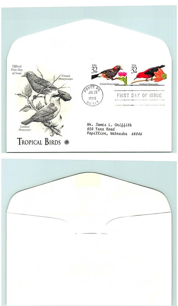 S01-4367, TROPICAL BIRDS, **PCS FDC