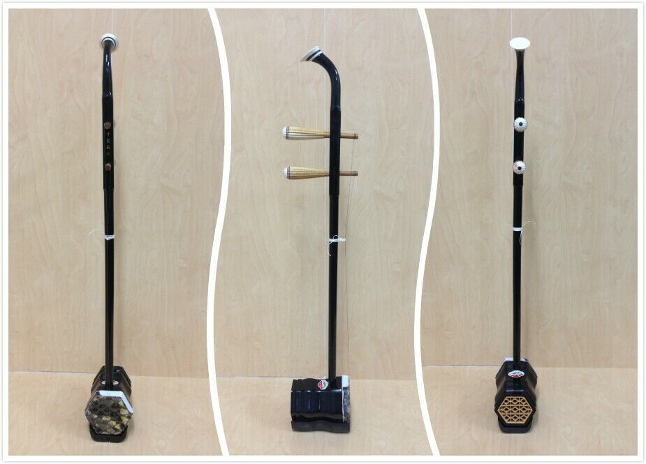 Chinese 2-stringed Fiddle, Erhu, Solid Timber Body,Neck + Foam Case,Strings