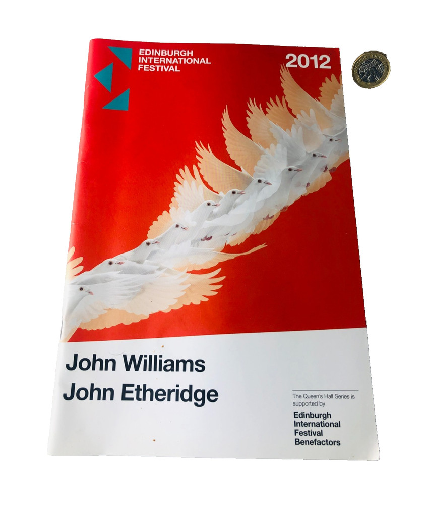 Theatre Programme John Williams John Etheridge 2012 Vintage ra