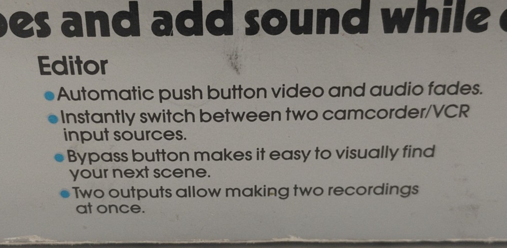 1991 Pro Ed/it 3 Video Processing Center COMPLETE *Tested & Working*