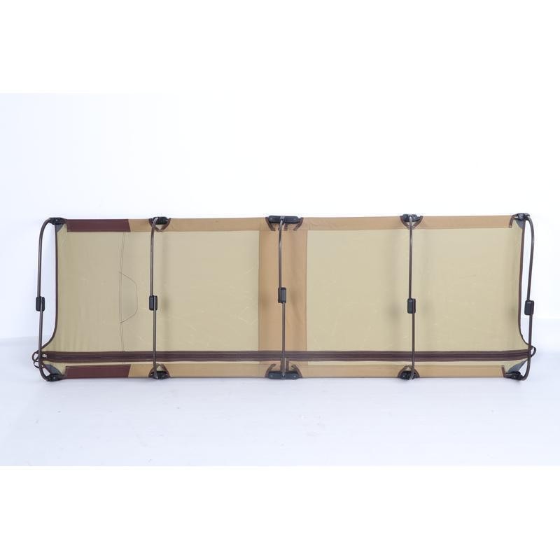 Compact Zipper Cot Quick Setup Steel Frame Portable Folding Camping Sleeping Bed