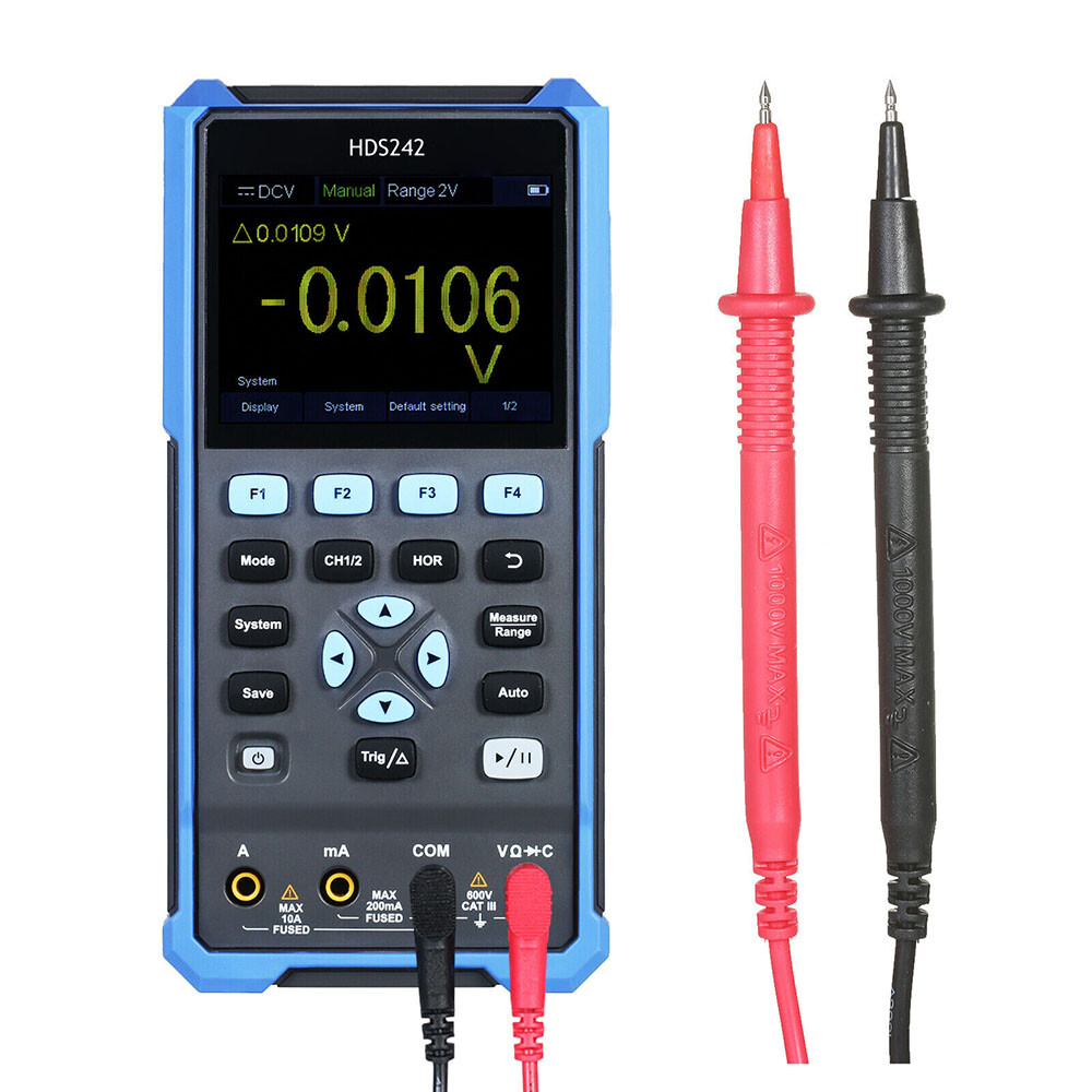 For OWON HDS200 Handheld Digital Oscilloscope 2CH+1CH Waveform Generator USB