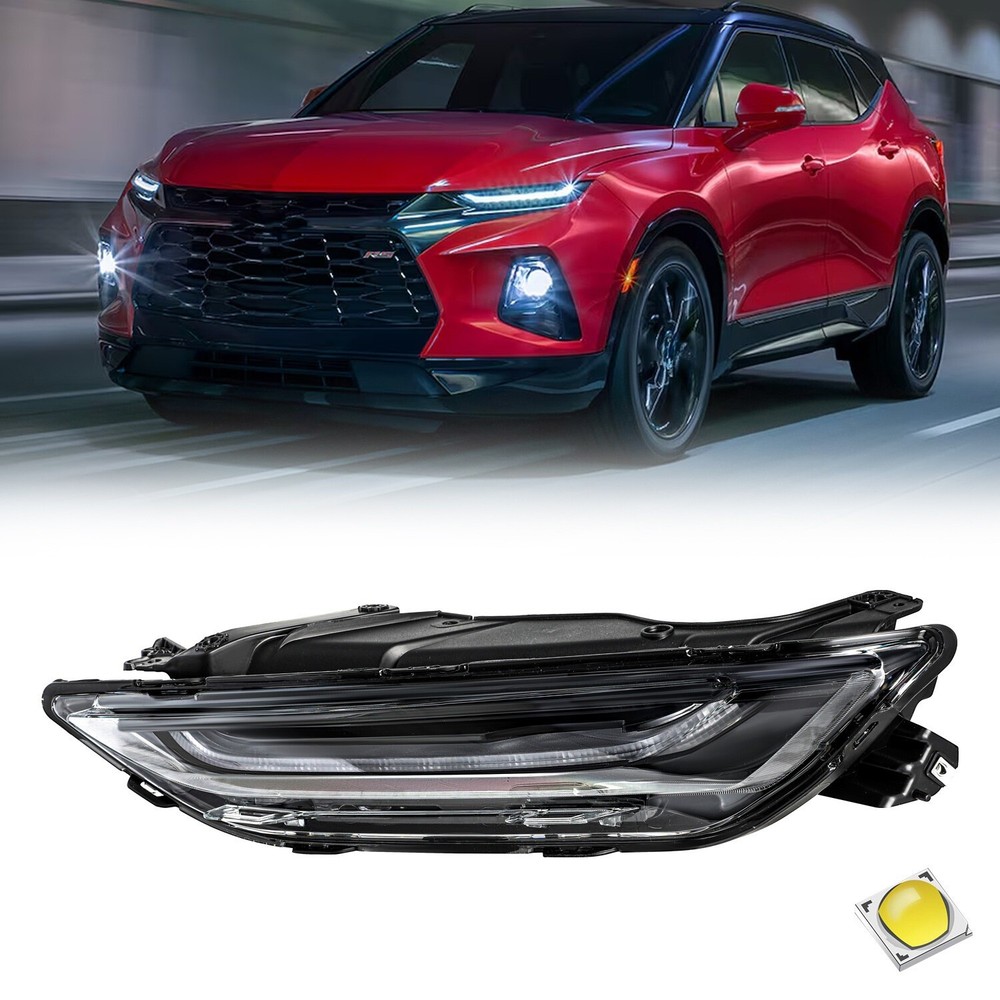 For 2019-2022 Chevy Blazer Upper Headlight w/ LED DRL Running Light Left Side