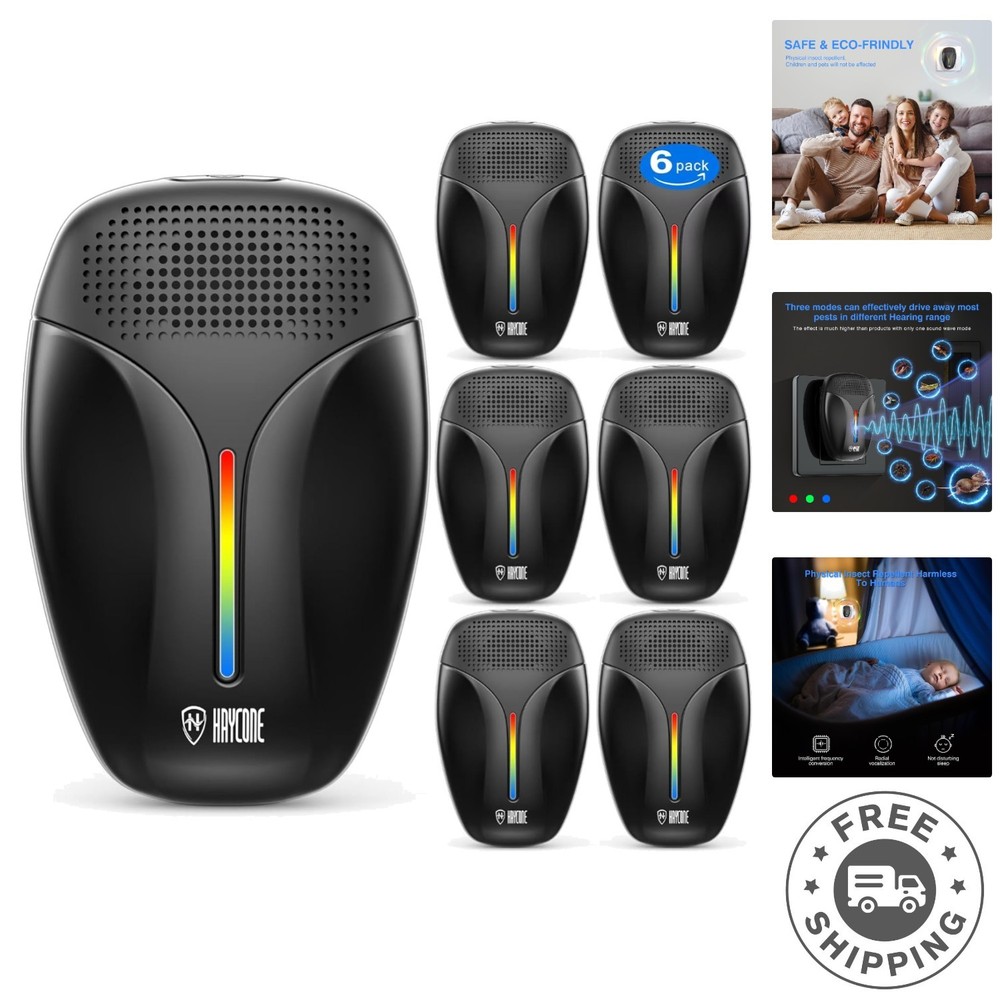 2025 Upgraded Ultrasonic Insect Repeller - Eco-Friendly Pest Control Solution