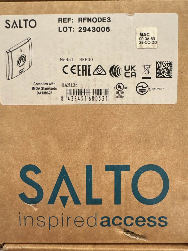 Salto NRF30 Inspired Access RF Node 3 Bluenet (RFNODE3)