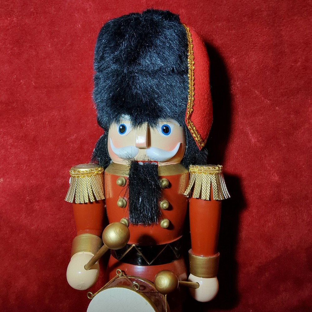 Vintage Nutcracker Drummer JC Penny Home Collection Black Hat 14"