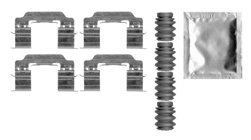 Accessory Kit, disc brake pad BOSCH 1987474832