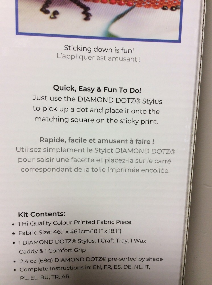 Diamond Dotz Kit “Macaw” 15” X 15” New