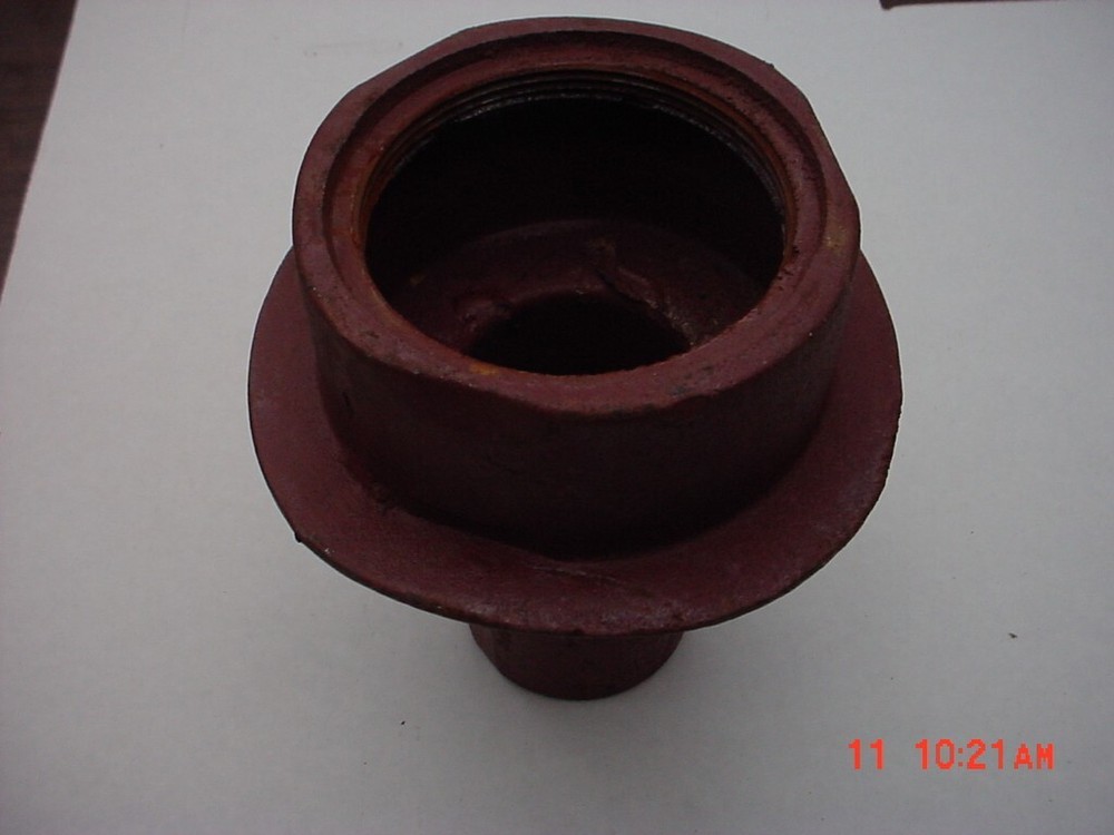 WADE Cast Iron Floor Drain  3” Stem Connection No Strainer