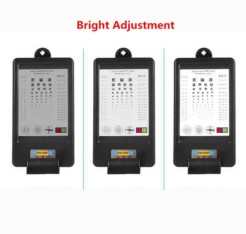 Glasses Optometry Double-sided Display LED Eye Chart Myopia Vision Tester