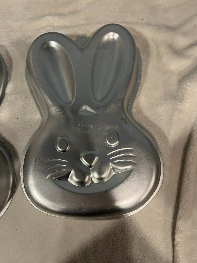Two Bunny Head-Shaped Cake Pans & Five Egg-Shaped Cake pans