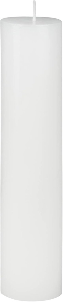 9 Inch White Pillar Candle