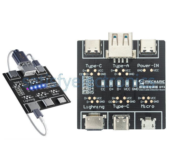 DT3 Data Cable Detection Board USB Cable Tester For iOS Android Type-C NEW