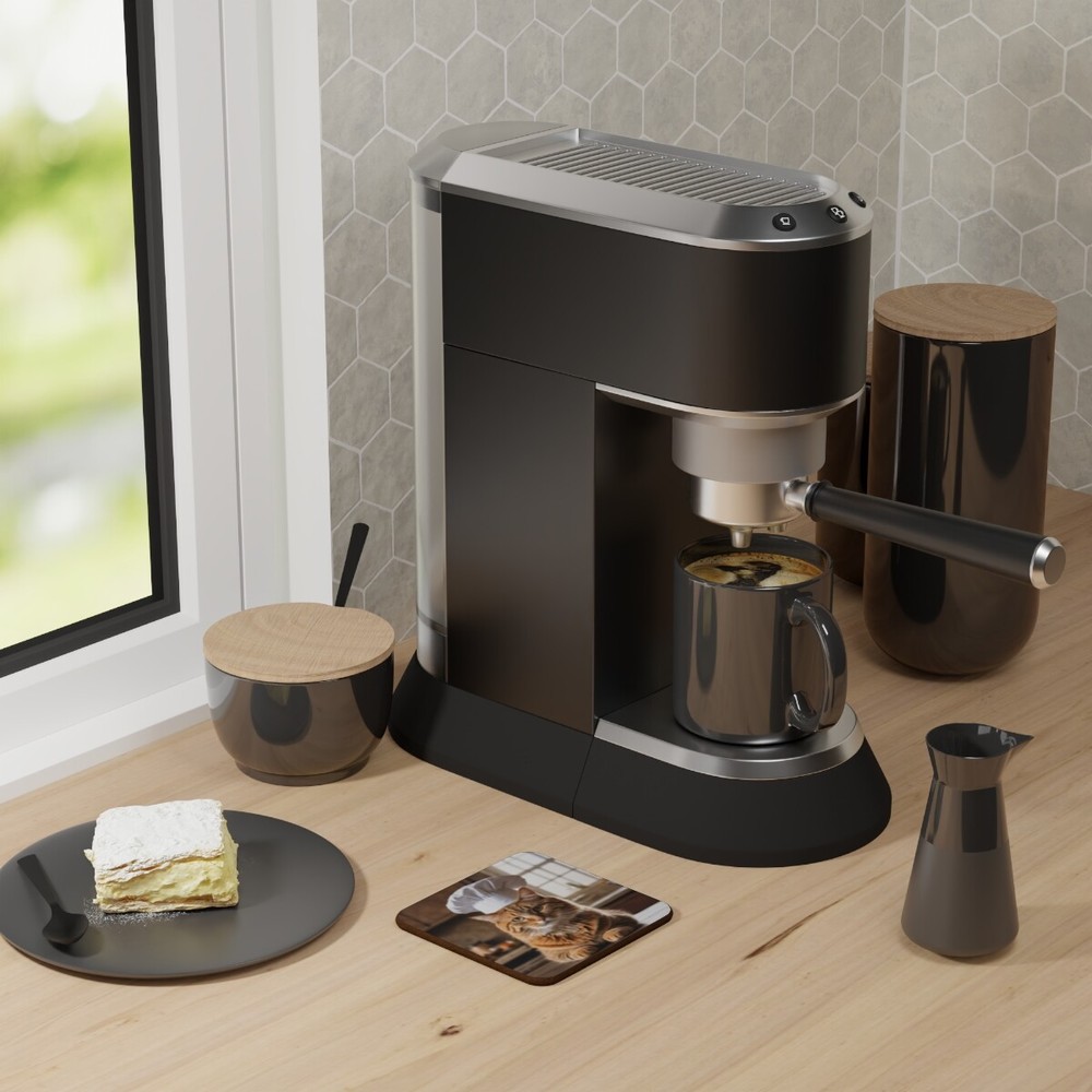 Chef Cat - Hardboard Back Coaster