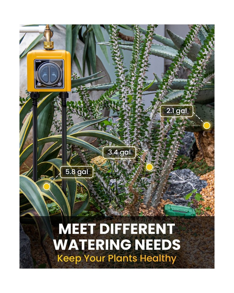 RAINPOINT WiFi Hose Timer, Smart Water Timer for Garden, Drip Irrig... Fast Ship