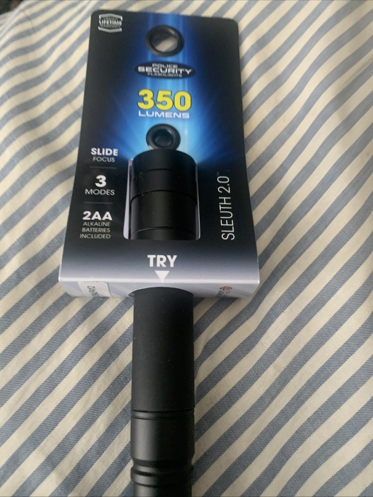 Police Security Flashlights sleuth 2.0 350 Lm 2AA