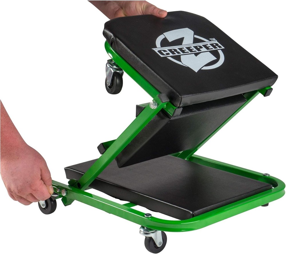 Black/Green 300 Lbs Mechanic Creeper